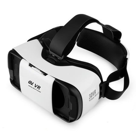 ev. 3D VR Headset, Virtual Reality Glasses for 3D Movies and Games, Adjustable Strap, Focal and Object Distance, Compatible with 4.7-5.7 Inch iPhone, Android Devices