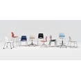 thumbnail image 3 of Olio Designs Lola 31"H Stack Chair, Leg Base, Arms, Light Grey, 3 of 5