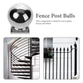 thumbnail image 3 of Miangastore Stair Railing Finial Ball Stainless Steel 1Set 3.9X2.4X2.4In, 3 of 9