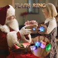 thumbnail image 2 of FFENYAN Christmas Decoration Christmas Gifts Gifts Prom Party Finger Lights Glowing Toy Ring MultiColor, 2 of 2