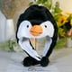thumbnail image 3 of Gorro de protección para las orejas con forma de pingüino de dibujos animados, accesorio fotográfico para actuaciones de estudiantes, tocado para parejas, bonito regalo de actividad, 3 of 5