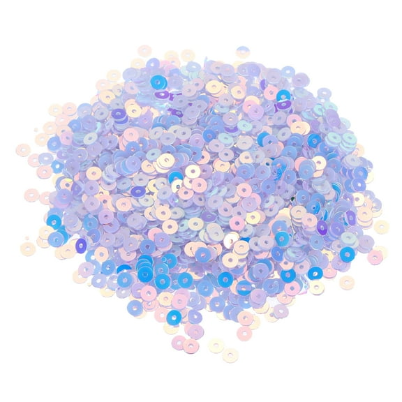 10000 Pcs Flat Loose Sequins 4MM Bulk Cup Sequins Paillettes Sequins Embroidery Sequins Round Spangles with Holes,White