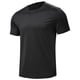 thumbnail image 2 of Playeras Elvqul para Hombre Liso Negro Casual Manga Corta Cuello Redondo, 2 of 9