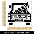 thumbnail image 2 of Christmas Tree Truck Self-Inking Rubber Stamp Ink Stamper - Blue Ink - Large 1-1/2 Inch, 2 of 7