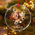 thumbnail image 3 of Lion Animal Glass Xmas Ornament Gift for Sister Brother Children Kids, Custom Name Lion Lover Christmas Ornament 2025, Lion Xmas Ornaments Keepsake, Personalized Lion Glass Christmas Ornaments Gift, 3 of 6
