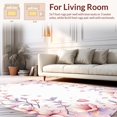 thumbnail image 2 of ODIKA 6'x9' Machine Washable Non-Slip Area Rug, Whimsical Floral Fantasy With Delicate Petal Arrangements High Traffic Rug, Pink, 169469, 2 of 7