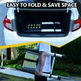 thumbnail image 3 of 9.5ft Aluminum Telescopic Ladder with Safety Lock – 330lbs Capacity, Foldable Extension Ladder for Home & Industrial Use, Lightweight, Portable with Anti-Slip Feet & Stabilizers, 3 of 9