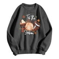 thumbnail image 5 of Peichun Tis the Pumpkin Spice Season Sweatshirt for Women Fall Long Sleeve Crew Neck Pullover Tops Vintage Graphic Drop Shoulder Loose Cozy Thanksgiving Day Shirts 1-Grey XL, 5 of 5