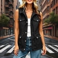 thumbnail image 5 of IUYRTFE Women Drawstring Waist Multi Pocket Cargo Vest for Fall Winter Casual Daily Wear, 5 of 8