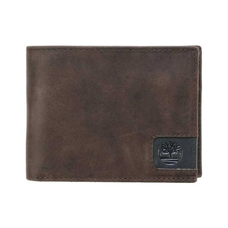 Men's Timberland Cloudy Leather Passcase Wallet Brown (Best Mens Slim Wallet 2019)