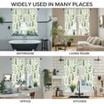 thumbnail image 3 of Sage Green Leaves Swag Valances for Windows, Kitchen Curtains 36 Inch Length 2 Panels Set, Summer Botanical Farmhouse Leaf Watercolor Short Curtains for Small Windows Rod Pocket Cafe Curtains 28"x36", 3 of 8