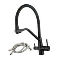 thumbnail image 4 of Purification Kitchen Faucet 3-ways Kitchen Mixer Tap with 2 Handles 2 Outlets Indoor Outdoor High Arch Faucet C with pipes, 4 of 9