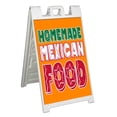 thumbnail image 1 of Home Made Mexican Food (24" X 36") Standard A-Frame Signicade, Includes Decal Applied To Stand, 1 of 4