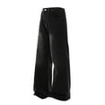 thumbnail image 4 of Adeawade Mens Jeans Relaxed Fit Jeans Flowy Drape And Subtle Flare Pants Straight Leg Slacks Classic Wear L Black, 4 of 4