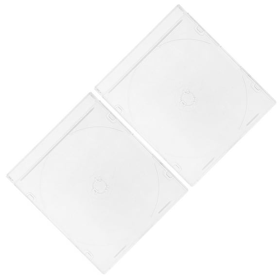 DEEPCRAFF 2Pcs DVD Storage Organizer for Dustproof and Portable Use 14.0x12.5x0.5in