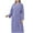 Purple, variant on Women's Lightweight Waffle Full-Length Robe, Soft Bath Robes for Women Warp V Neck Kimono Bathrobe Cozy Knit Spa Robes Trendy Solid Loungewear Nightwear with Belt Pockets,Pink,Large