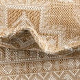 thumbnail image 5 of Rugs.com Outdoor Aztec Collection Rug – 3 Ft Round Natural Flatweave Rug Perfect For Kitchens, Dining Rooms, 5 of 6