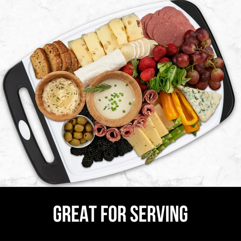 Great Jones All Aboard Cutting Board 12x16 Inches - Reversible With Juice Groove, BPA-Free