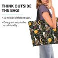 thumbnail image 2 of Balery Owls And Plants Bolsa Tote Estilo Estético con Cremalleras, Bolsa de Hombro, Bolsa de Compras Grande y Plegable, 2 of 8