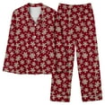 thumbnail image 4 of RKSTN Ensembles de Pyjama pour Femmes Ensemble de Pyjama à Poche Imprimé pour la Maison pour un Usage Quotidien à la Maison Pyjamas Doux et Confortables, 4 of 5