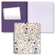 thumbnail image 1 of Steel Mill & Co Lindo Cuaderno Floral Grande En Espiral Con Rayas Universitarias, 11 X 9,5 Pulgadas, Tapa Dura Duradera Y 160 Páginas A Rayas, Color Morado, 1 of 5