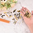 thumbnail image 5 of PinesC 280Pcs Ribbon Crimp Clamp Ends, 6mm Bookmark Pinch Crimp Ends, Cord Ends Fasteners Clasp Crimp Ends for DIY Bracelet Necklace Jewelry Making, Gold, 5 of 5