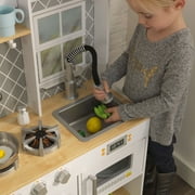 KidKraft Lets Cook Wooden Play Kitchen with Lights & Sounds and Pull-Down Faucet
