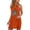 Orange, variant on IROINNID Women's Sleeveless Halter Dress Round Neckline Dress Summer Floral Dresses Prints Dress