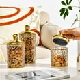 thumbnail image 4 of Storage Jar with Lid Airtight Decorative Clear Canister Cookie Jar for Nuts Pasta Sugar, 4 of 6