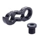 thumbnail image 4 of Extensor de patilla de cambio trasero de bicicleta, gancho de cola para cuadro de bicicleta, 32-52 dientes Negro, 4 of 9