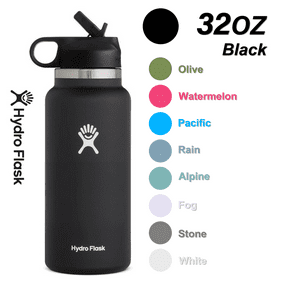 Hydro Flask 32OZ Wide Mouth 2.0 Water Bottle, Straw Lid, Multiple Colors - Black, New Design