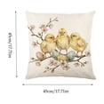 thumbnail image 3 of HuiXinOu Easter Decorative Pillow, Bunny and Chick Patterned Egg Print Cushion, Soft Comfortable Throw Pillow, Suitable for Sofa, Bedroom, Living Room Holiday Decoration, 3 of 6