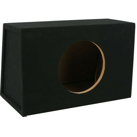 12" Sealed 3/4" MDF Single Hatchback Subwoofer/Sub Enclosure Box 1.2 Cubic Feet