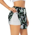 thumbnail image 2 of Haiem Cartoon Koala Bear Women's 2 in 1 Running Shorts - Lightweight Athletic Workout Gym Yoga Breathable Sports Shorts Liner with Phone Pockets-Large, 2 of 9
