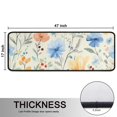 thumbnail image 5 of Kitchen Rugs Sets Of 2,Pioneer Flower Floral Print Pattern Anti Fatigue Kitchen Mat Rugs Non Slip Washable,Decorative Kitchen Floor Mats for Kitchen,Sink,Laundry,17"x47"+17"x47", 5 of 5