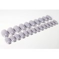 thumbnail image 2 of 24pcs Ballerina False Nails Fake Coffin Long Tips 12 Sizes with Glue (Light Grey), 2 of 7