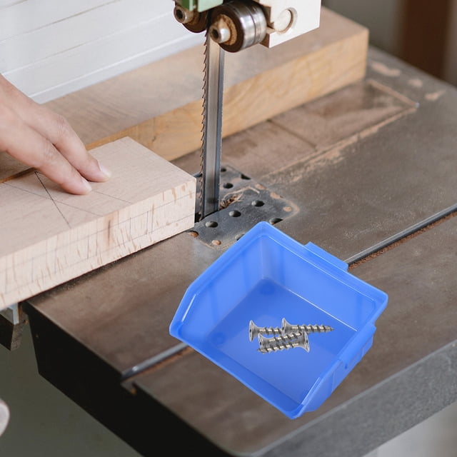 DEEPCRAFF 5Set Tool Storage Bins Blue ABS Stackable for Home Use and Workshop Use