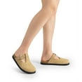 thumbnail image 6 of DREAM PAIRS Women's Clogs & Mules Stylish Leather Mules Cork Footbed Couple's Clogs for Women, 6 of 8