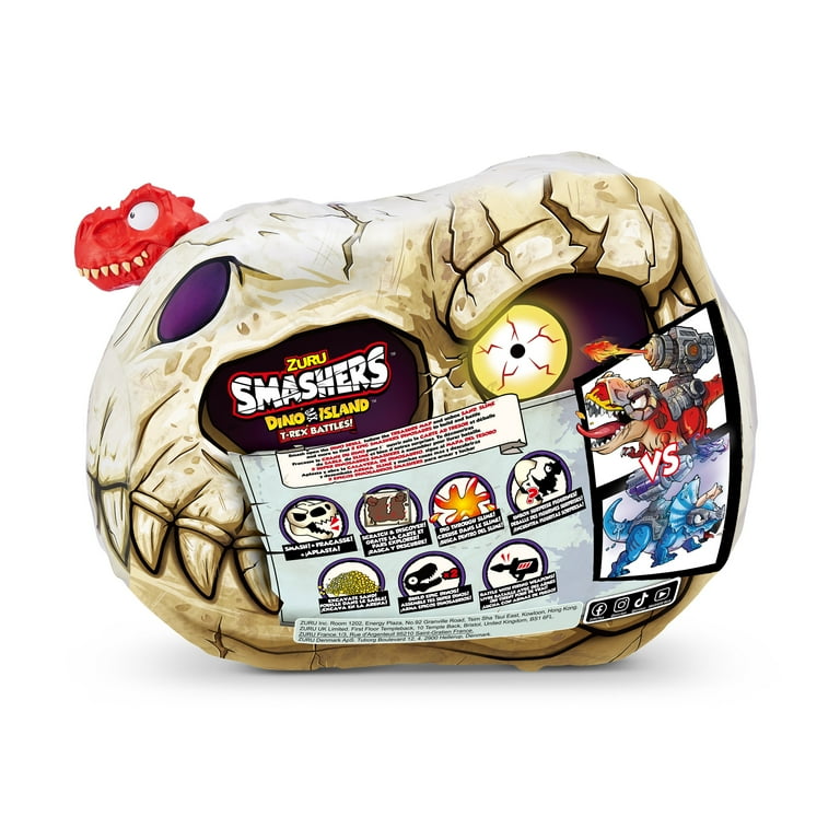 Zuru Smashers Dino Island T-Rex Battle with Light, Dinosaur Skull