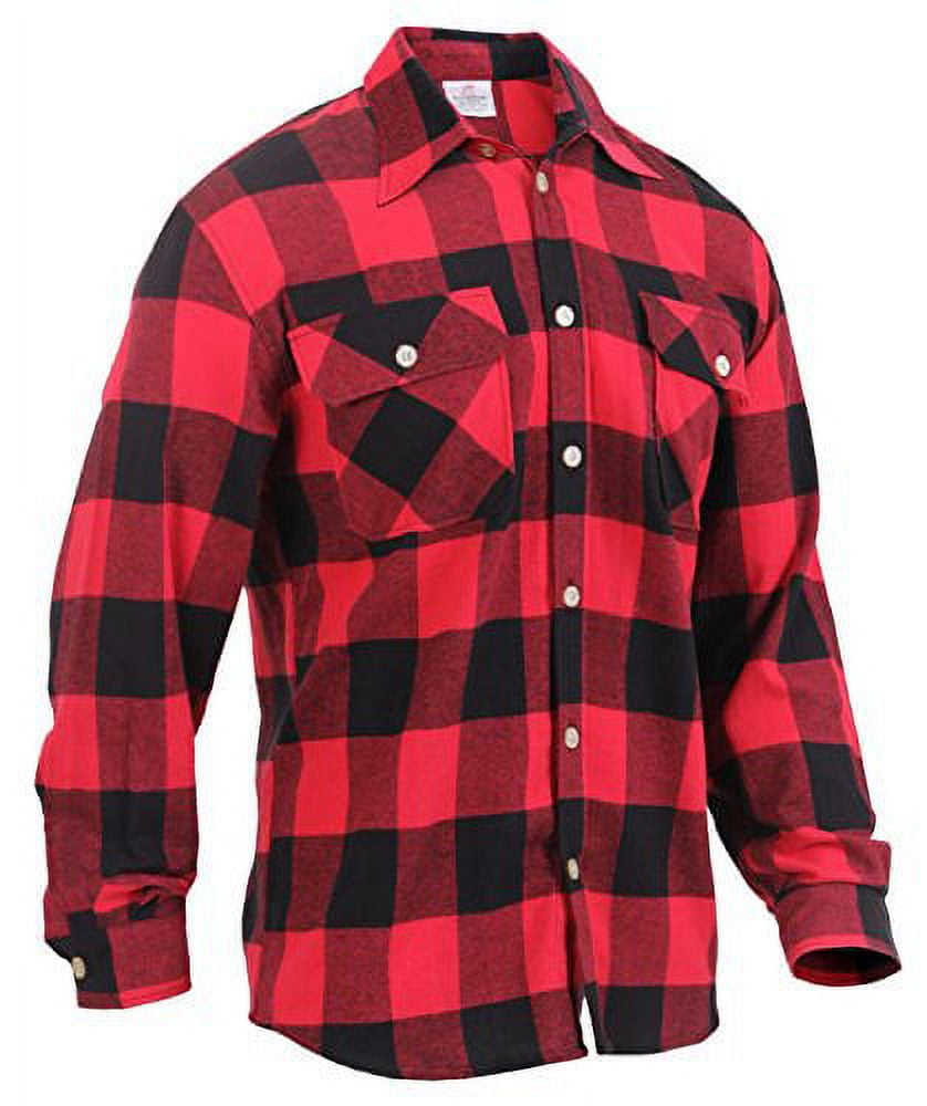 Nicolas Red Buffalo Plaid Flannel Shirt, S - Magnolia Boutique