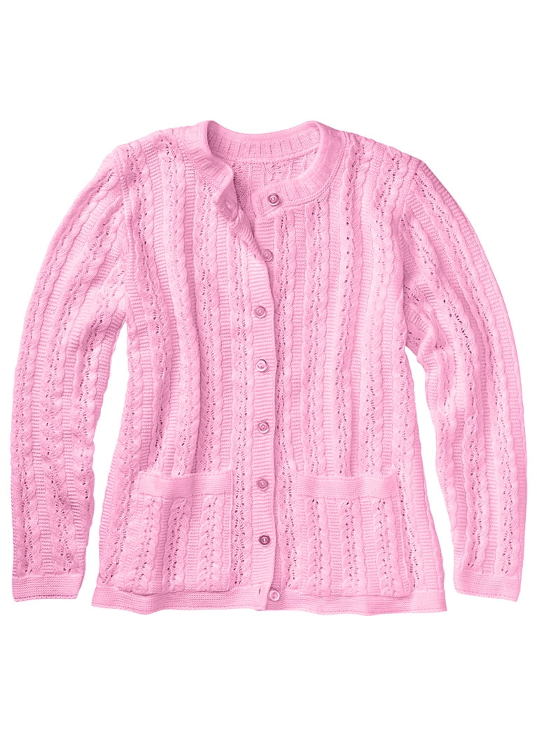 lightweight pink cardigan