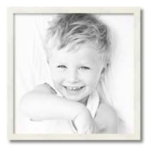 ArtToFrames 19x19" White Picture Frame, White Wood Poster Frame, with Regular Acrylic and 2 (FBPL-5140)