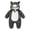 Black, variant on YunPes Toddler Kids Animal Onesie Cute 3D Hood Soft Flannel Long Sleeve Jumpsuit Zipper Closured Fall Winter Warm Cozy Loungewear