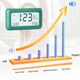thumbnail image 7 of JOGZMZ 170 ° Wide Angle Display LCD Screen Electronic Clock Three Groups of Alarm Clock, Day, Date and Temperature Display with Night Light, Rechargeable, 7 of 7