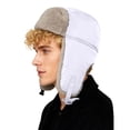 thumbnail image 2 of QASIEATN Unisex Beanie Hats Men's Beanie Hat Autumn and Winter Outdoor Cold Windproof Ear Ski Hat Women's Fleece Lined Thickened Cap Fall Fashion Accessories, 2 of 7