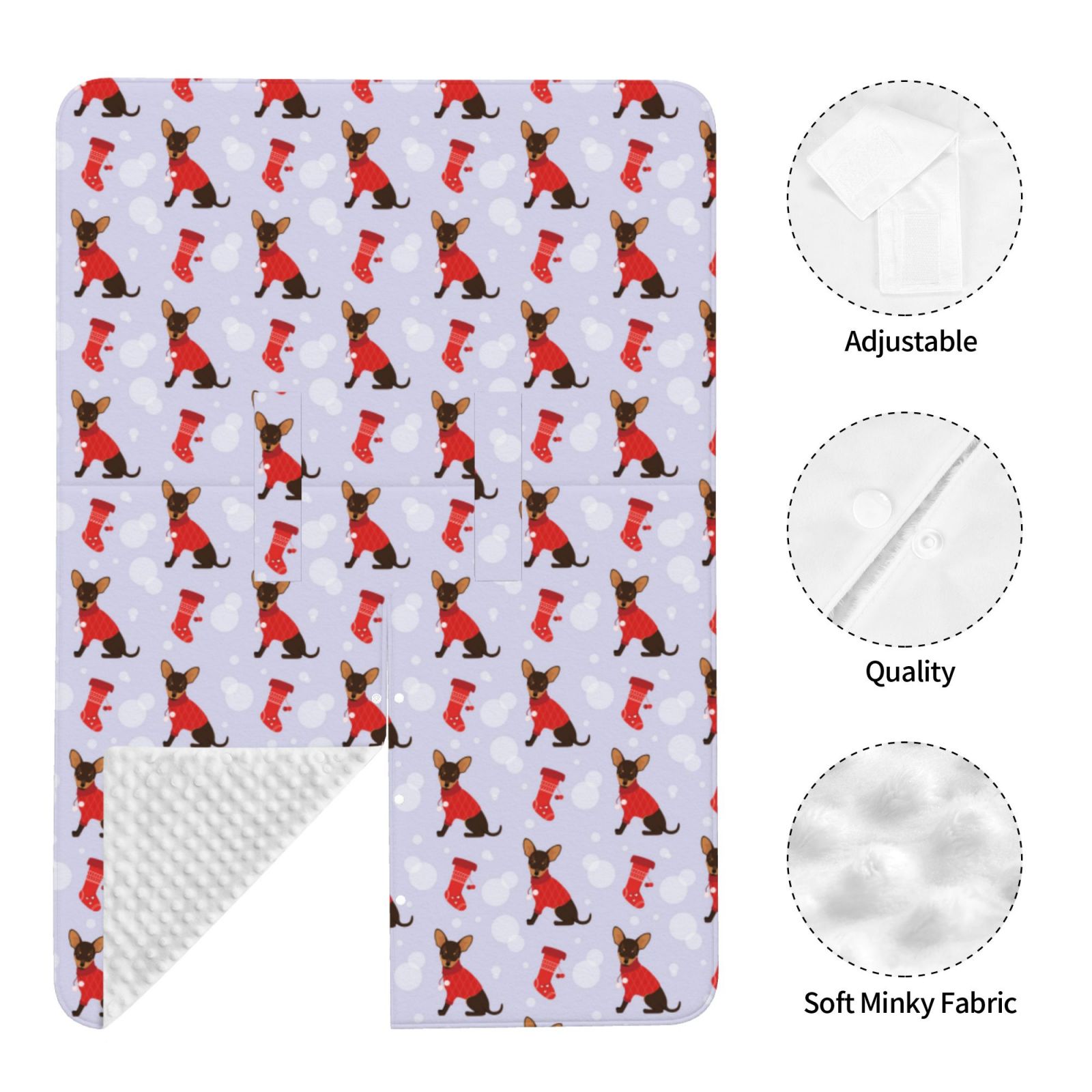 Car Seat Cover Baby - Cute Christmas sock Dog Breathable Infant Car Seat Cover for Baby Carseat, Lightweight Comfort Baby Essentials Must Haves Newborn Stuff for Girl Boy