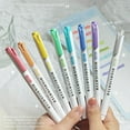 thumbnail image 4 of Double Ended Highlighter Pens | 15 Color Assorted Set - Dual Tip Markers for Note Marking & Journaling | Smudge Proof | Stylish Colored Stationery | 10ml Ink | Pack of 15 | Versatile for Office, 4 of 7