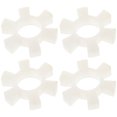 thumbnail image 1 of Mobutofu 4Pcs Flexible Jaw Coupling Connector White Coupling Component Industrial Use, 1 of 7