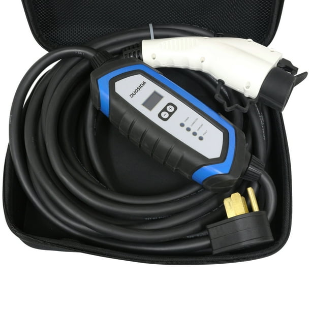 Duosida 25 Ft Level 2 EV Electric Vehicle Portable 32AMP 220240V 7.