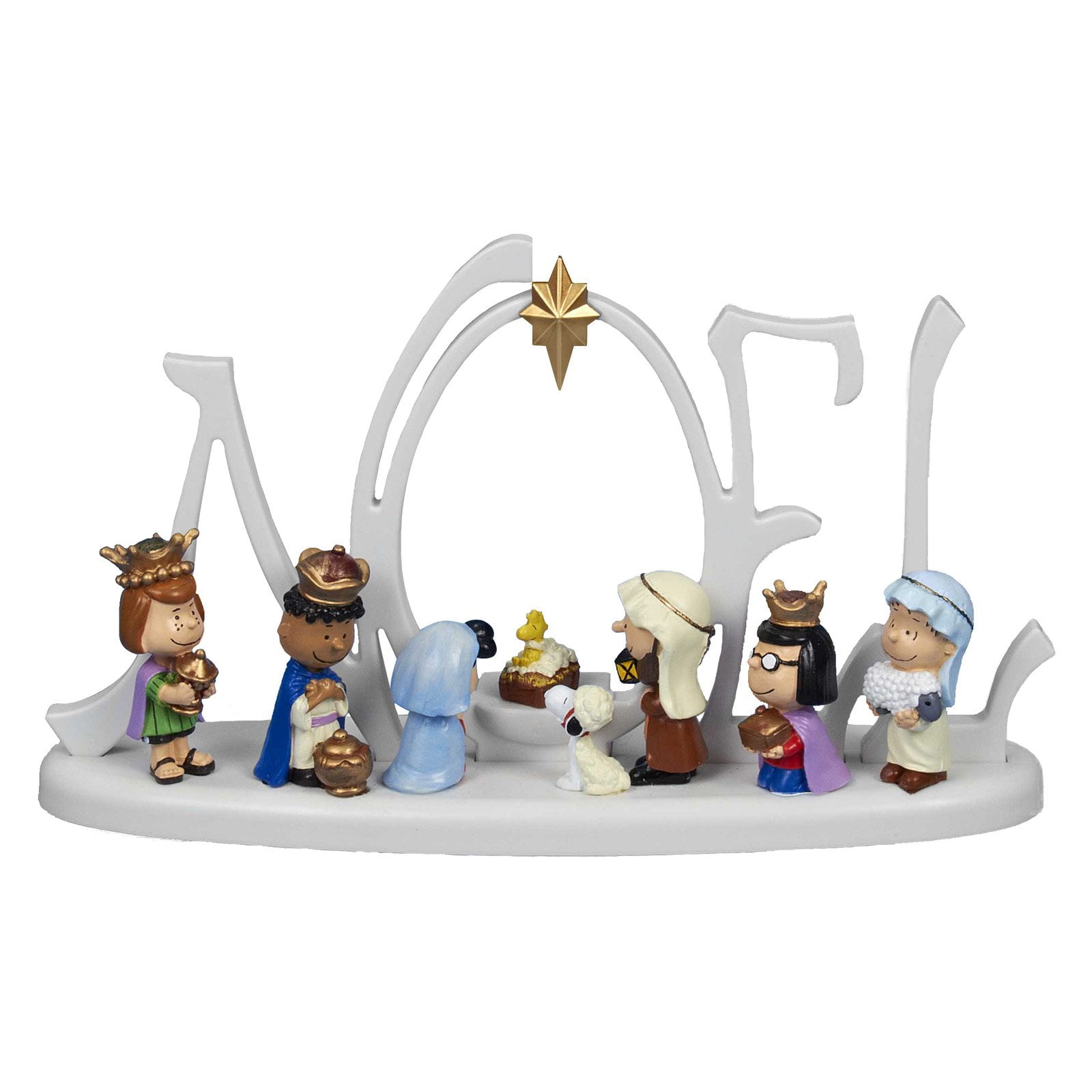 Kurt Adler 10 in. LED Peanuts Lighted Nativity Scene